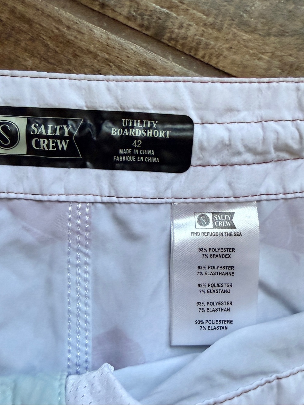 Salty Crew Mens Bait Tank Utility Boardshort , Blue Red, 42 - Picture 2 of 9